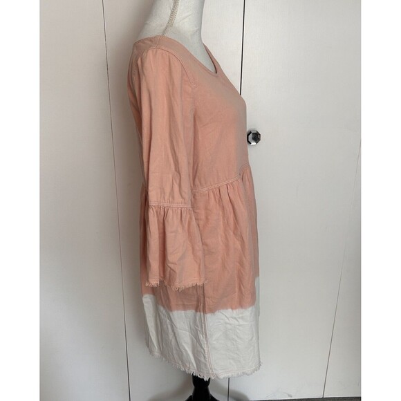 Anthropologie Holding Horses Lilibet Dip Dyed Ombre Relaxed Boho Dress Size 4 - Picture 6 of 11